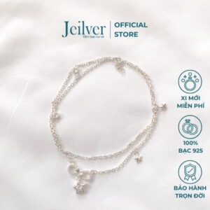 Lắc chân bạc nữ Endless lấp lánh – Jeilver LC01