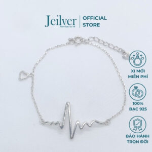 Lắc tay bạc nhịp tim rối bời khi gặp crush – Jeilver LT06