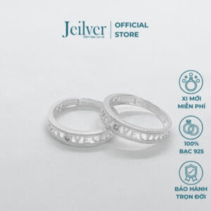 Nhẫn đôi bạc Love Embrace – Jeilver NĐ14
