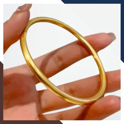 Vòng Tay Tròn Trơn Vàng